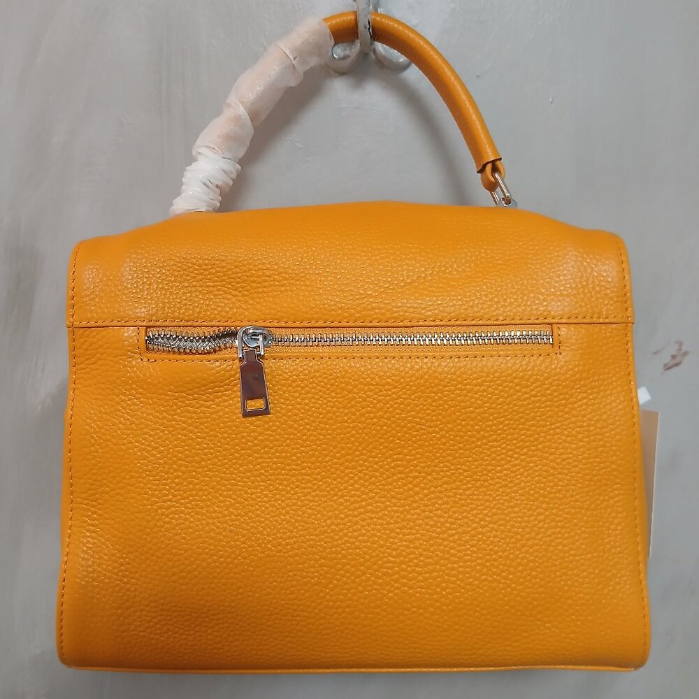 Yellow Leather Satchel 💛